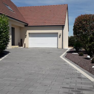 pavés Birkenmeïer Lido anthracite pavage circulable cour entrée garage Acti Sud Paysage paysagiste Dijon