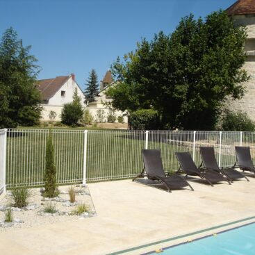 clôture piscine normée sur platine Acti Sud Paysage paysagiste Dijon